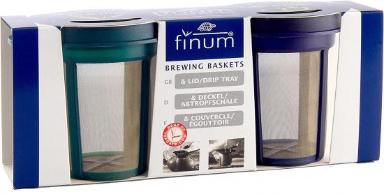 Finum Dauerfilter Brewing Basket Set - blau & grn